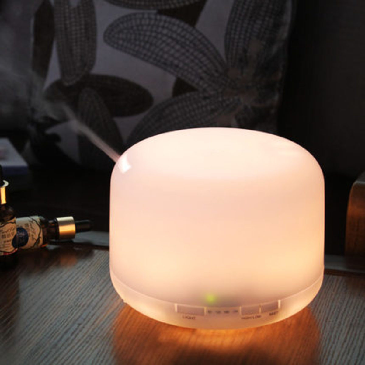 超聲波霧化香薰保濕機 500ml 暖黃燈