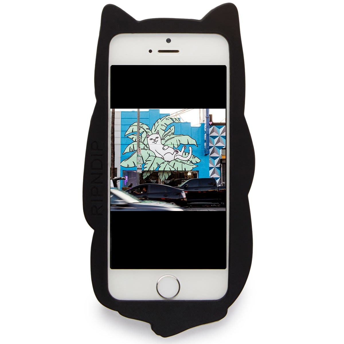 【国内発送】RIPNDIP◆Lord Nermal iPhoneケース ◇RIPNDIP◇iPhoneケース Lord Nermal クリアブラック (RIPNDIP
