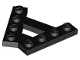 17506 Wedge, Plate A-Shape with 2 Rows of 4 Studs
