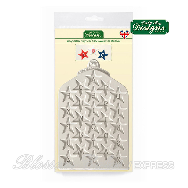 Katy Sue Design Mat - Star Alphabet - Silicone Mould