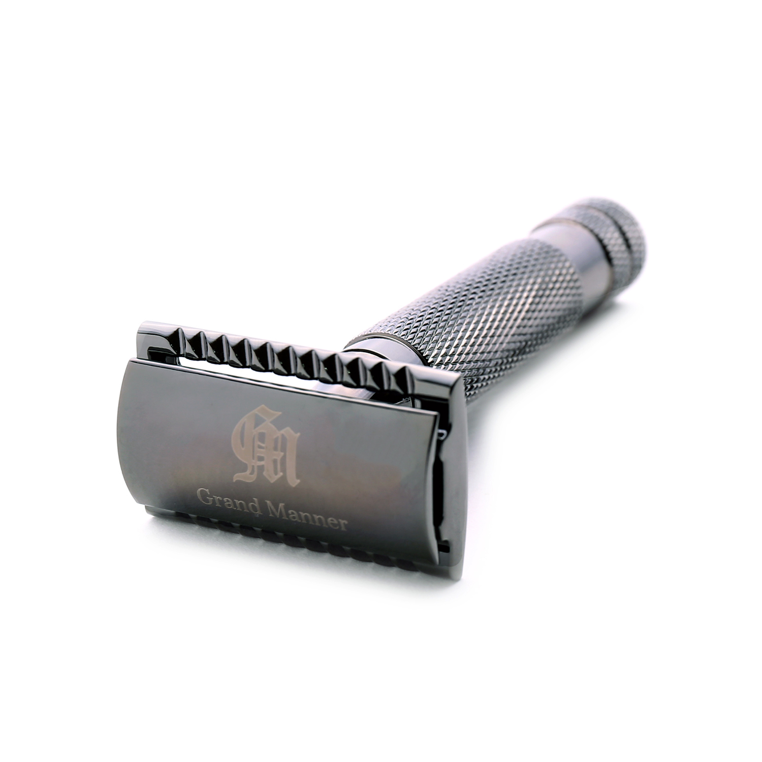 英國 Grand Manner 特務系列 復古雙面安全手動刮鬍刀（槍鉻 / 傳統老式雙刃刮鬍刀片）