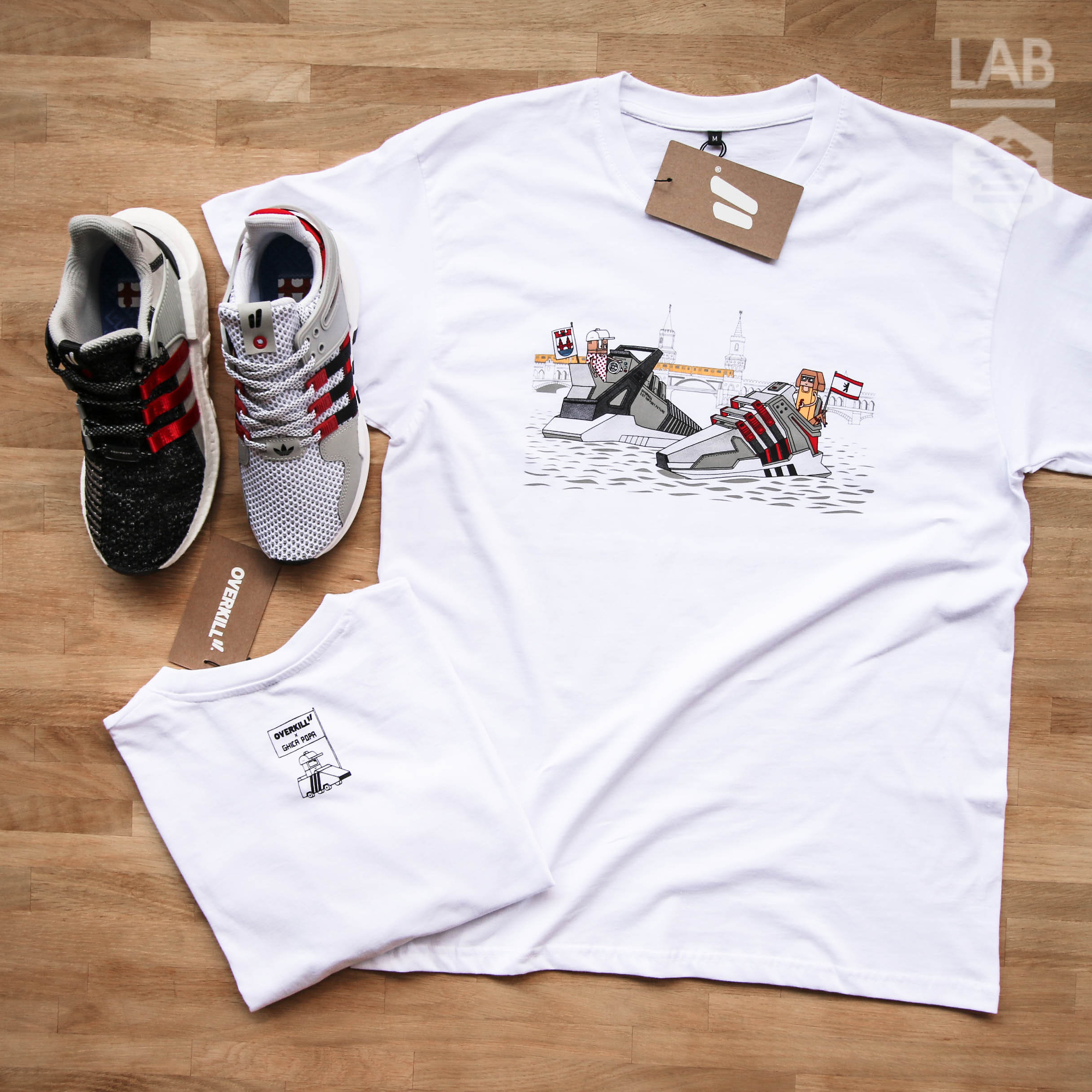 【 adidas x overkill x Ghica Popa "coat of arms" TEE 頂級聯名T - B款】