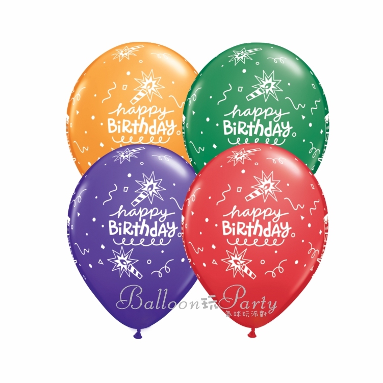 生日單品丨乳膠-12吋生日蛋糕印花