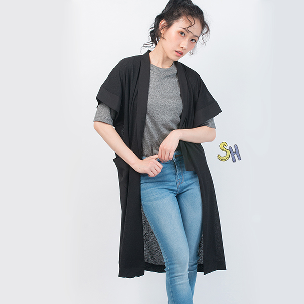 【silvian-heach】短袖針織長外套