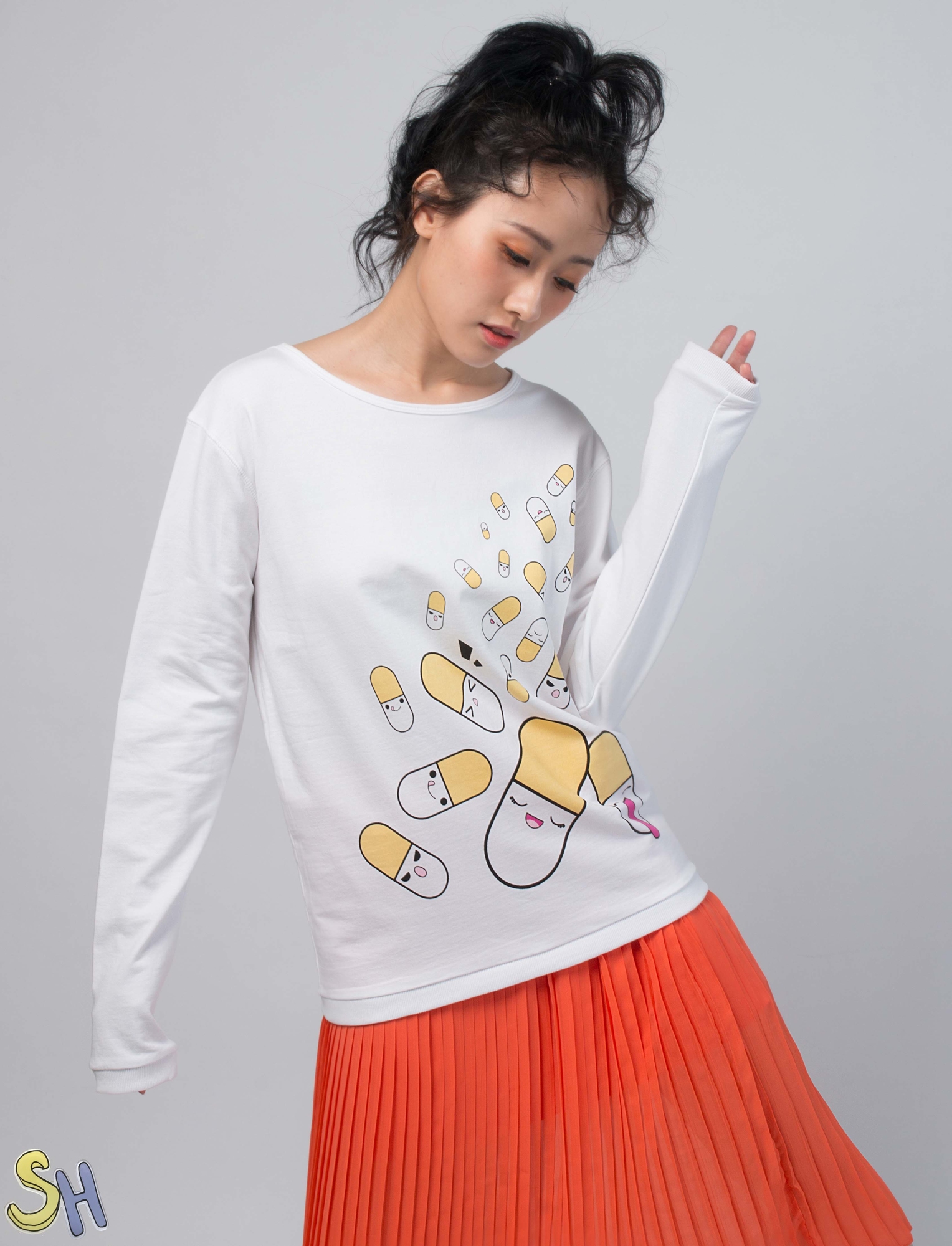 【SH】膠囊七分袖T恤