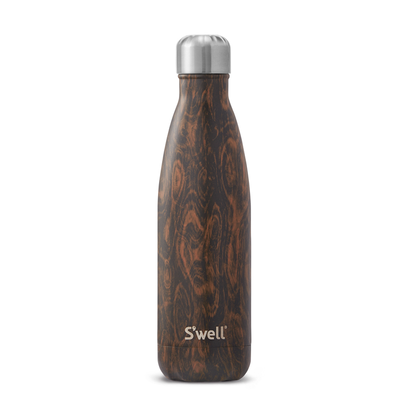 S'well Wood-Wenge Wood-17oz 美國時尚不鏽鋼保冷.保溫瓶(500ml)