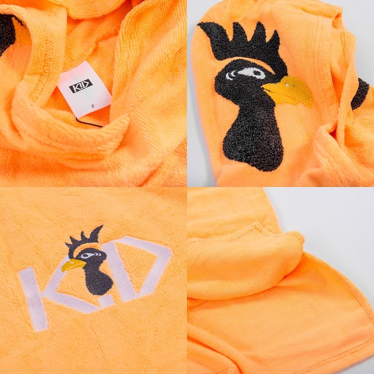 KID ® 浴巾衣 雞年限定 哈密瓜橘