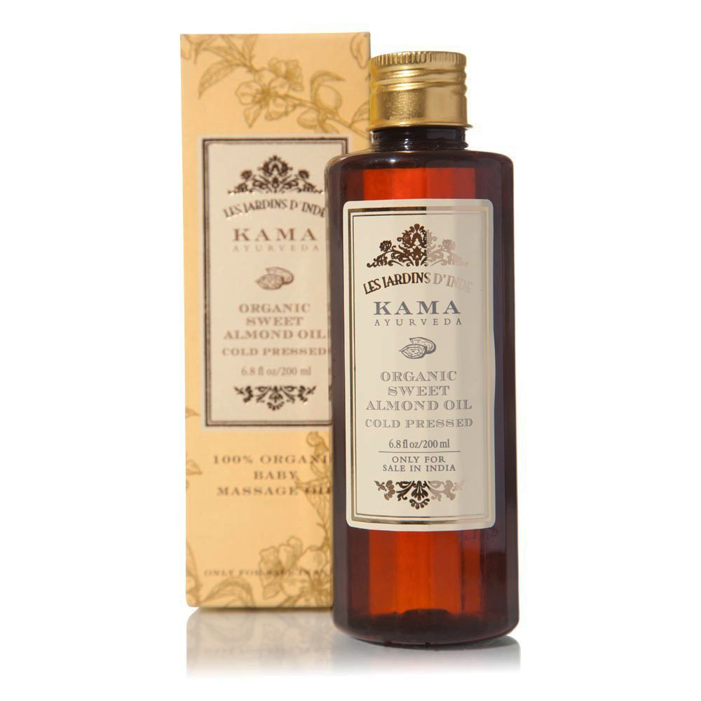 Organic Sweet Almond Oil 200ml - Kama Ayurveda