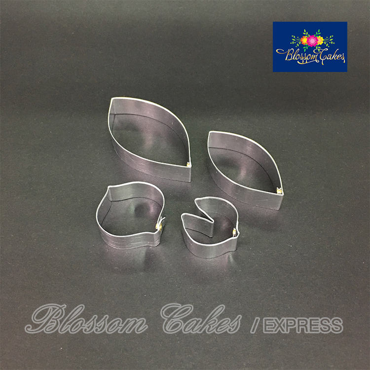 Wisteria Petal & Leaf Cutters, Set of 4