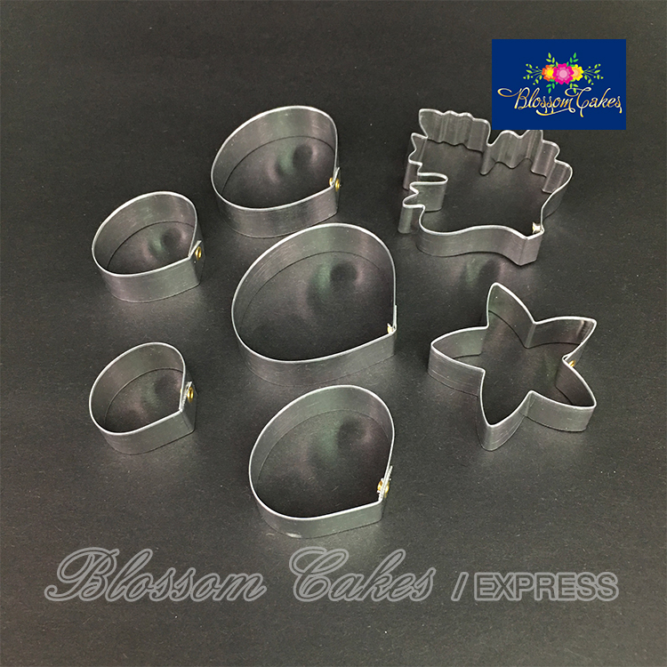 Ranunculus Petal & Leaf Cutters, Set of 7