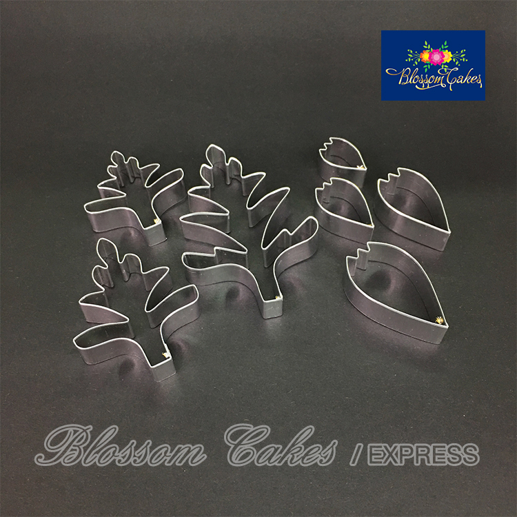 Cosmos Petal & Leaf Cutters, Set of 7