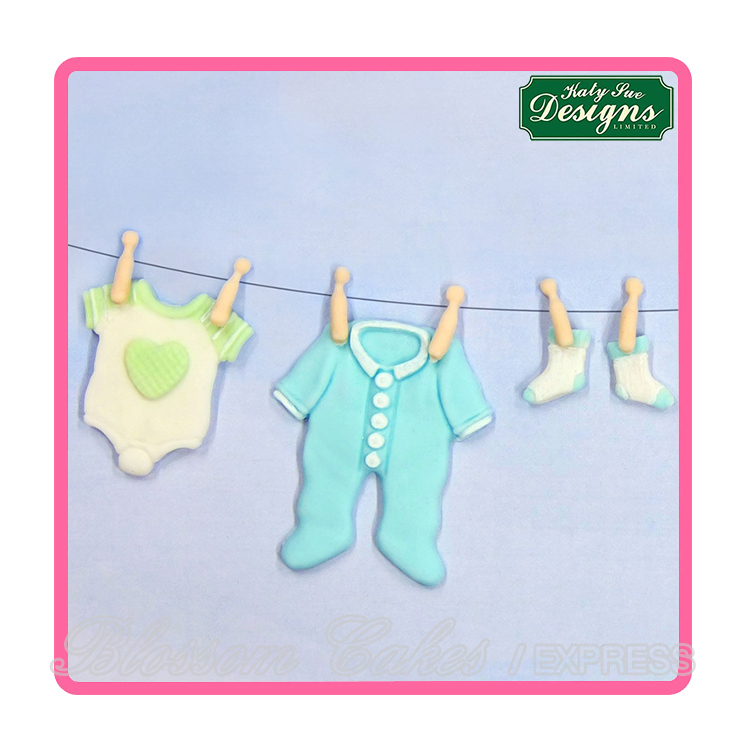 Katy Sue Baby Clothes Washing Line - Silicone Mould