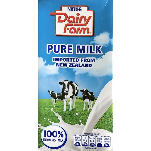Dairy Farm Full Cream Milk 1Litre x 12packs