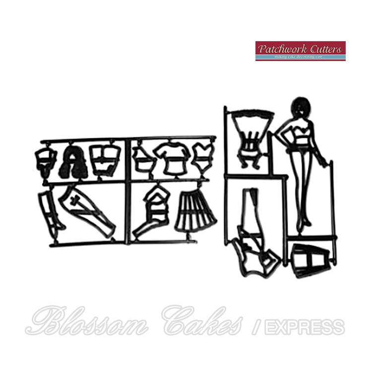 'Fashion Girl' Patchwork Cutters