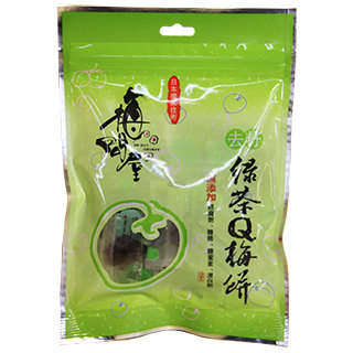 梅問屋-去籽日式綠茶Q梅餅 90g/袋