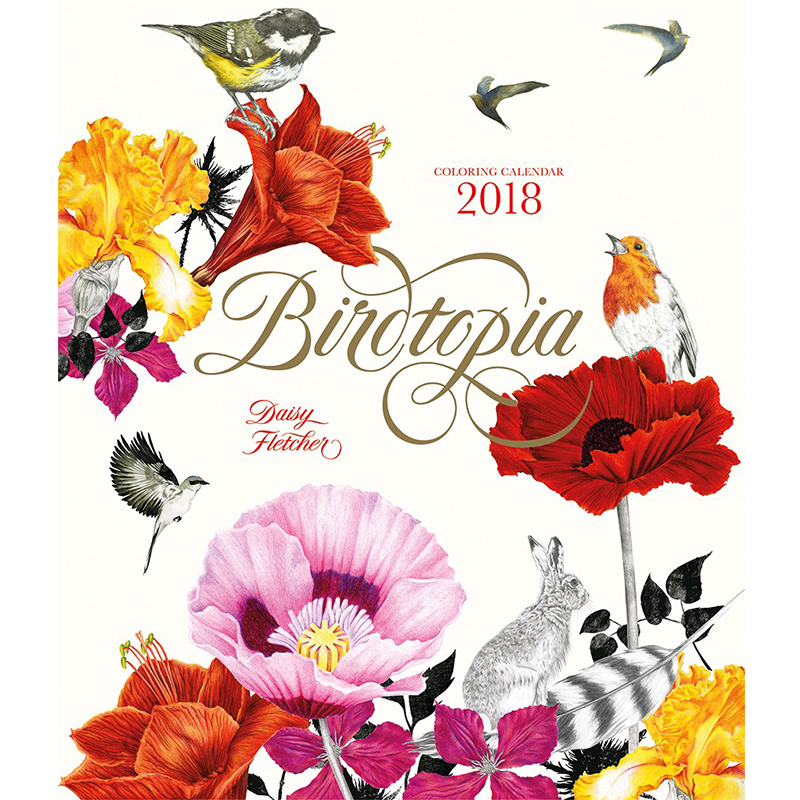 Birdtopia 花鳥樂園 - 2018月曆手繪本