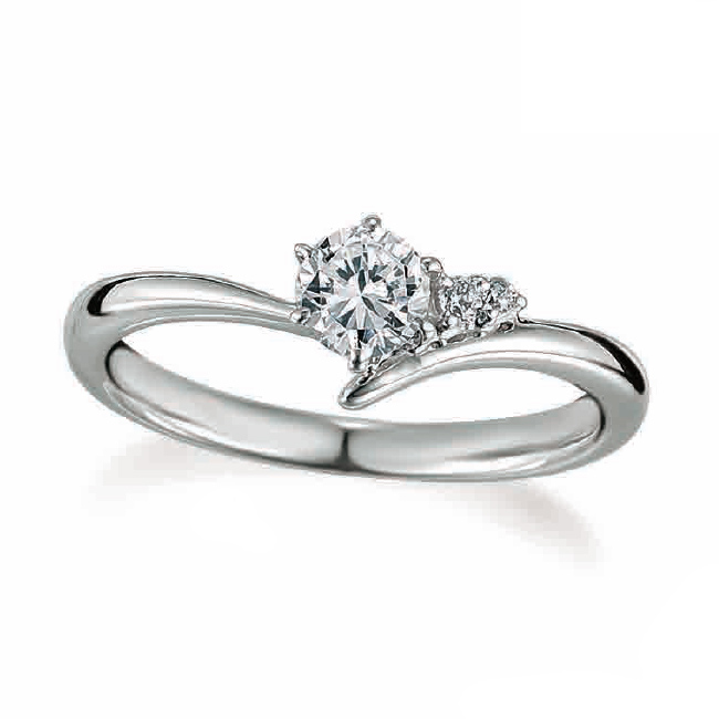 18K白金天然鑽石戒指托