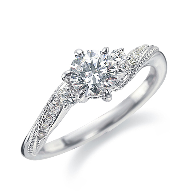 18K白金鑽石戒指托