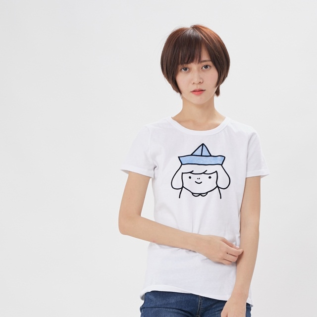 夢想小船 短袖 蜜桃棉 女T 純白