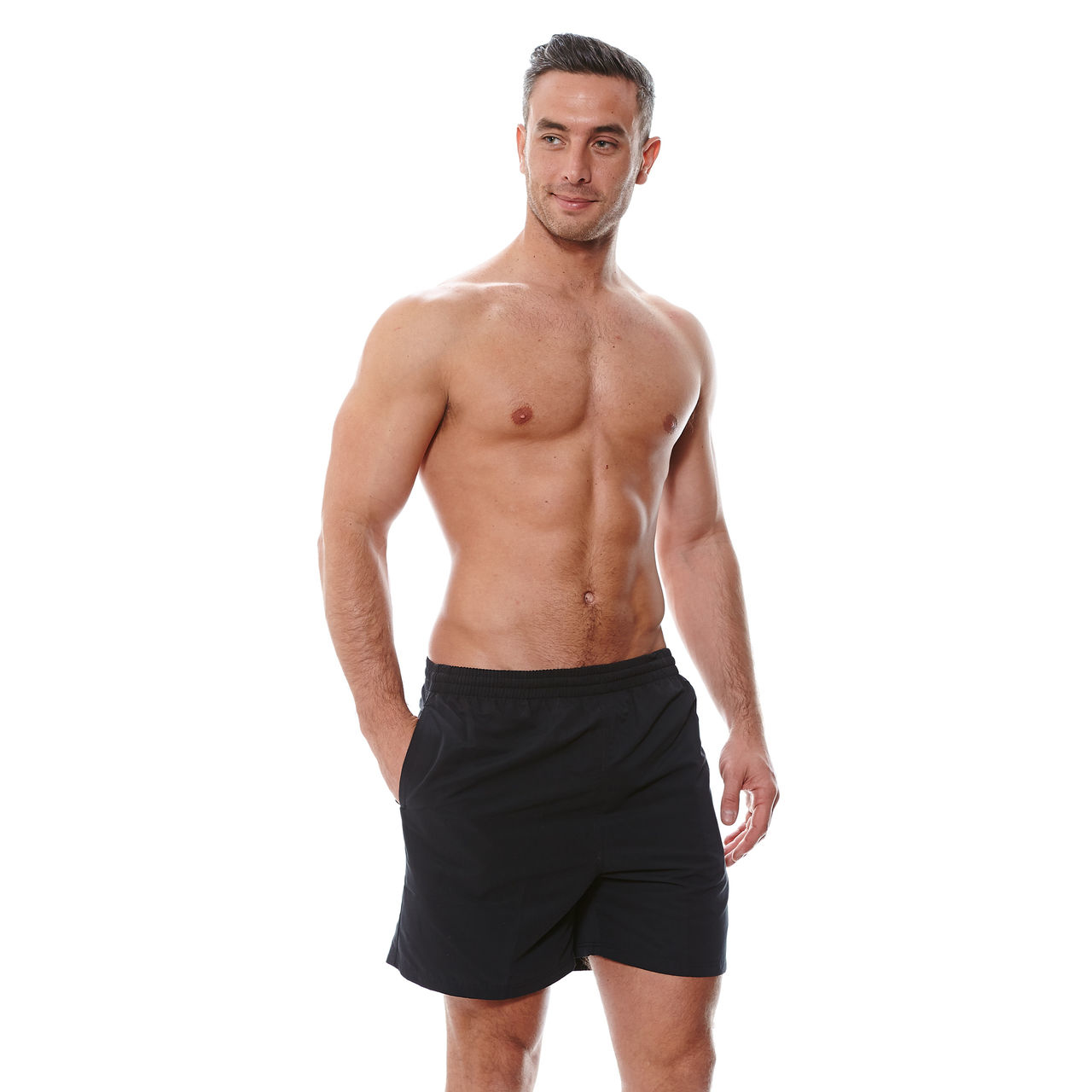 ZOGGS 男性休閒海灘褲-黑色