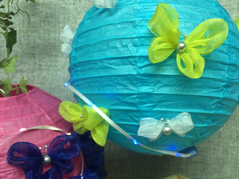 LiTex-LED蝶影手工燈籠DIY材料包/3色