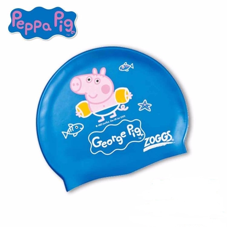 ZOGGSx喬治豬 幼童 矽膠泳帽