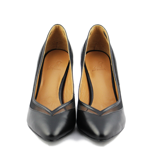 Joan 拼接高跟鞋(兩色)MIT款