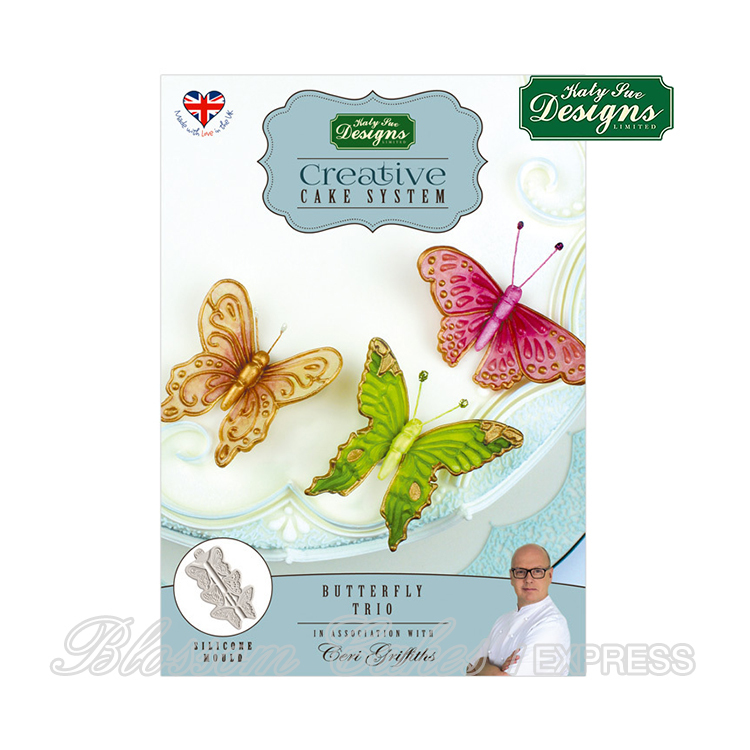 Katy Sue Creative Cake System - Butterfly Trio - Silicone Mould