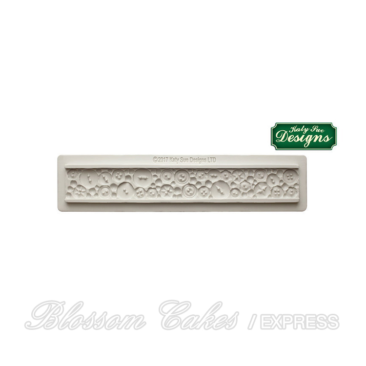 Katy Sue Creative Cake System - Button Border - Silicone Mould