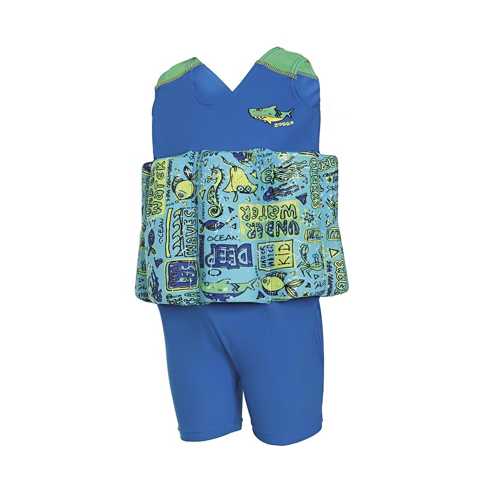 ZOGGS 嬰幼兒《海底世界》可調式連身浮力泳衣