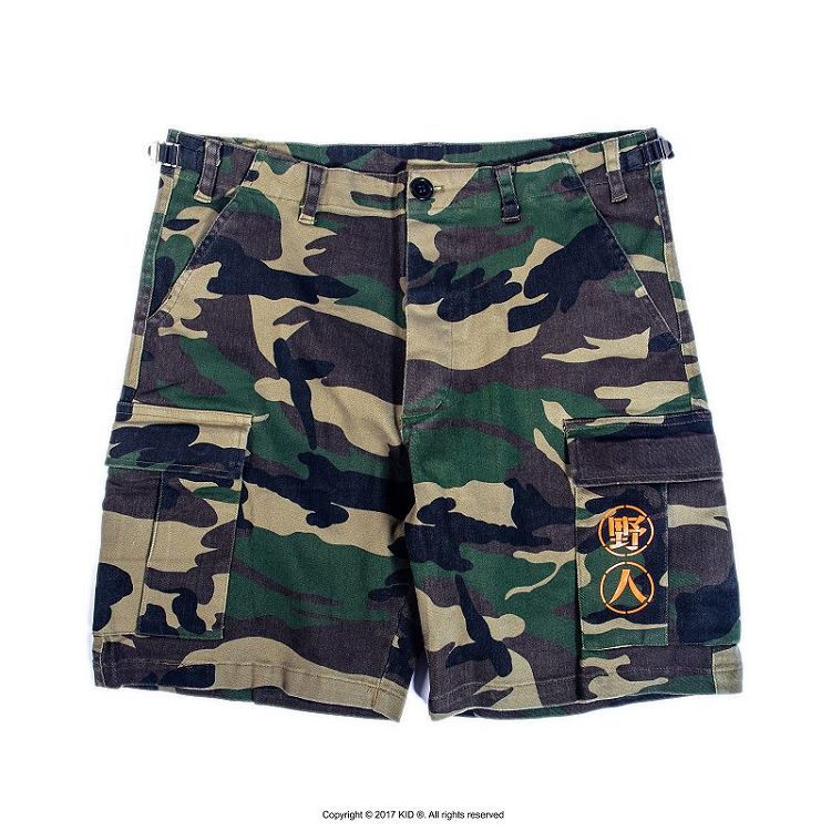 KID ® 野人水洗迷彩短褲