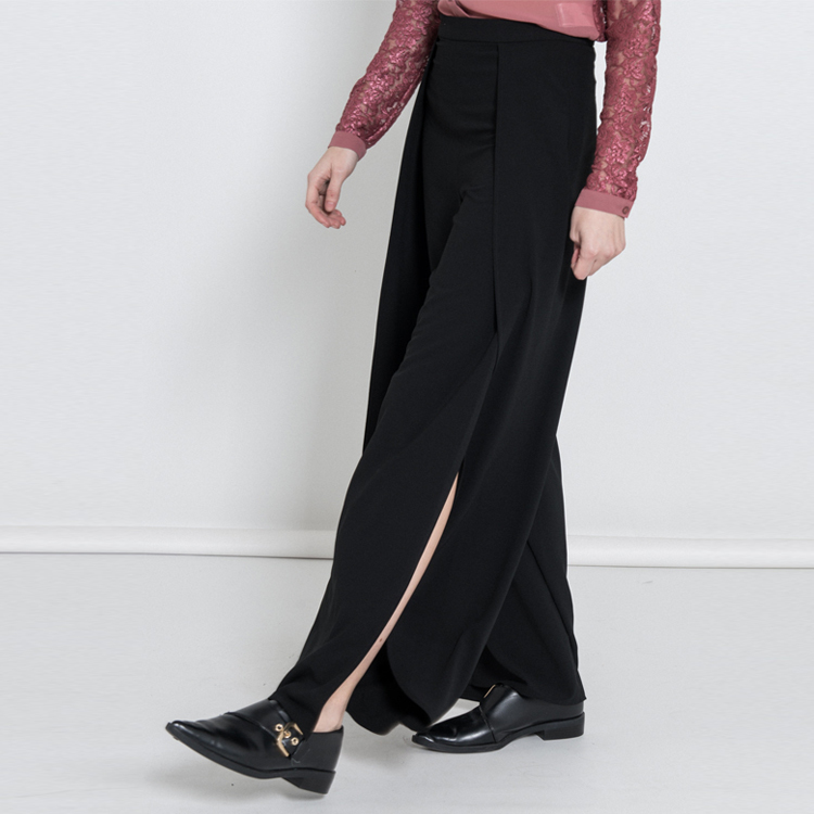 【Silvian Heach】個性開衩寬管褲