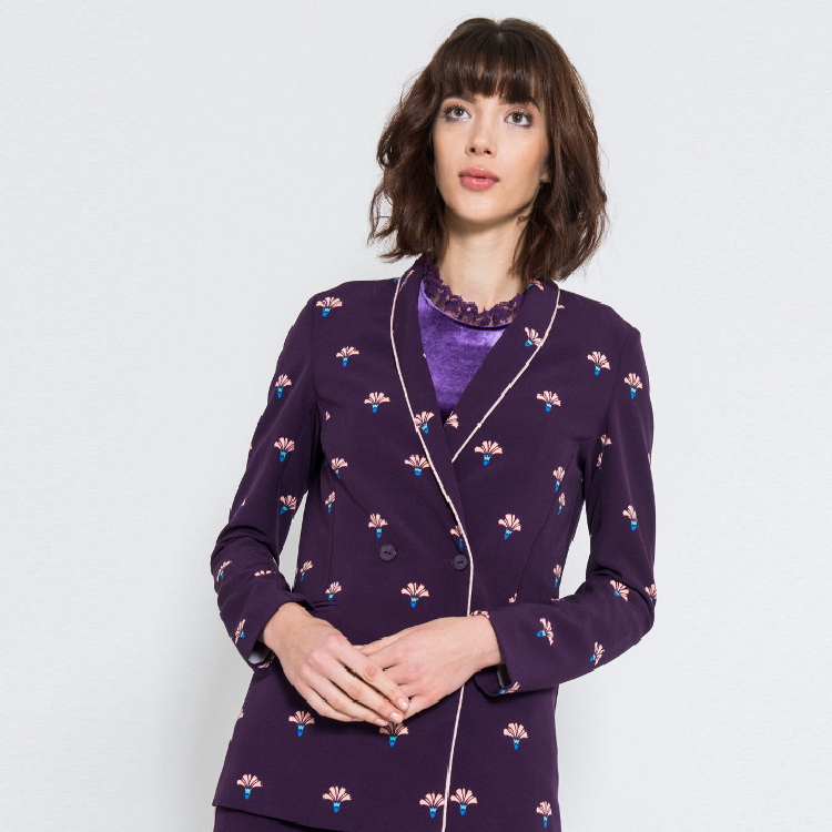 【Silvian Heach】花朵紋章外套