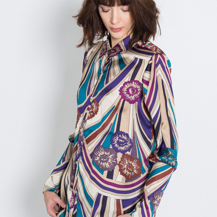 【Silvian Heach】古典對稱花版西裝外套