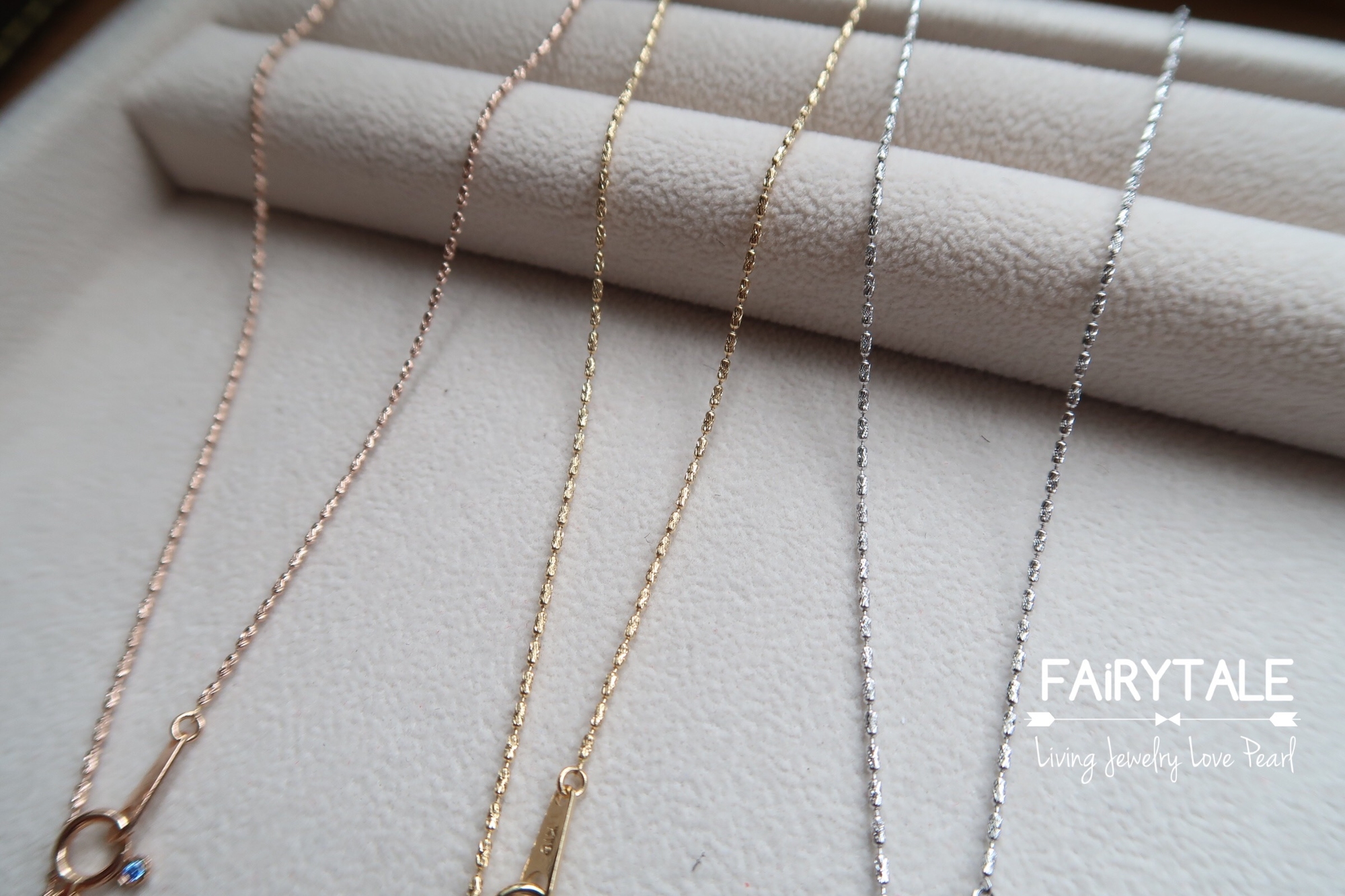 18K金日本可調節項鍊 - 切花滾筒款