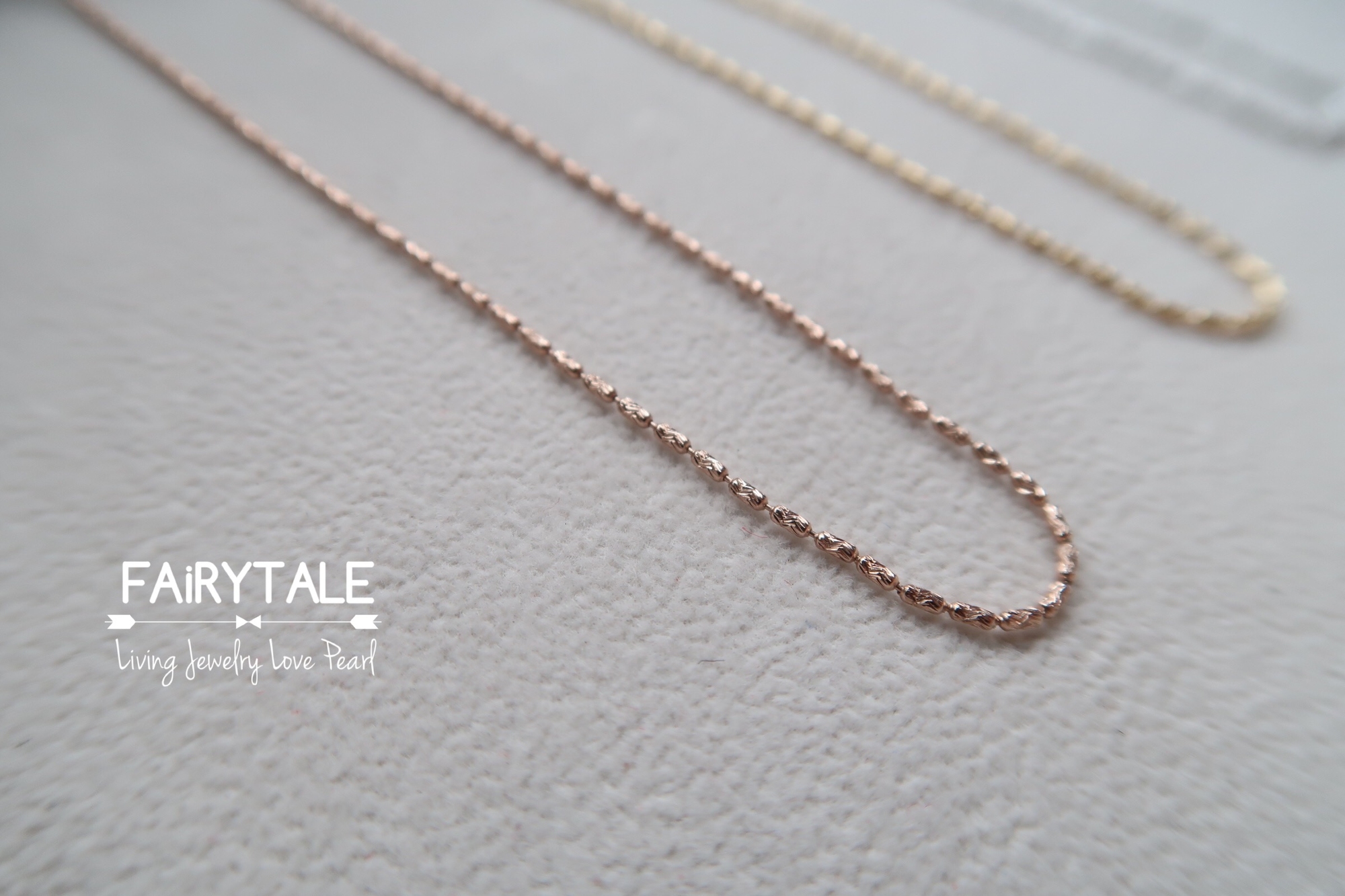 18K金日本可調節項鍊 - 切花滾筒款