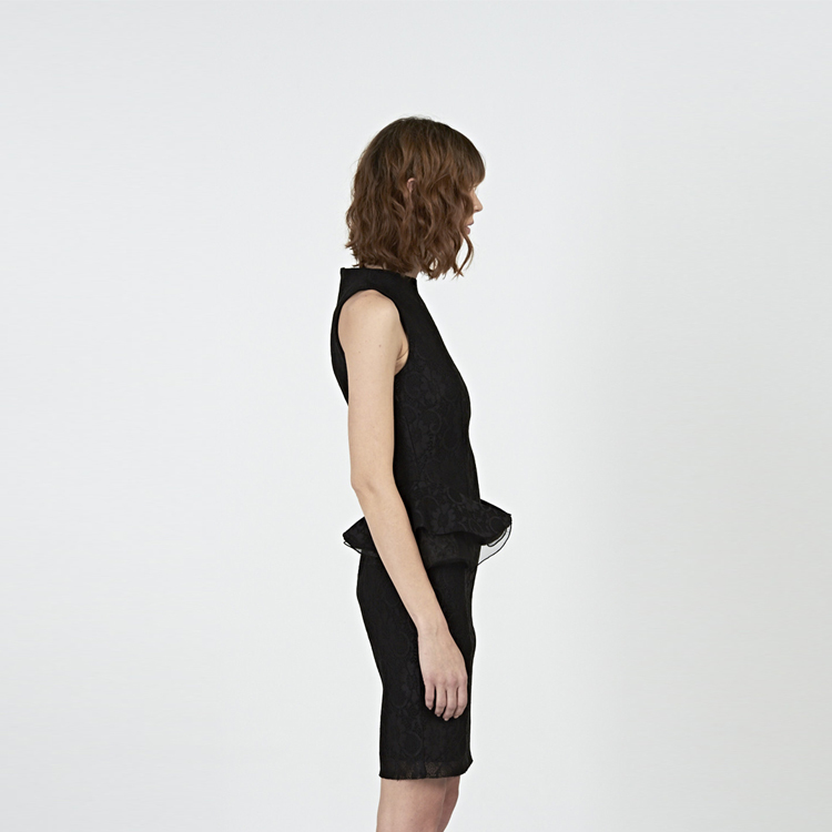 【Silvian Heach】緹花無袖短洋裝