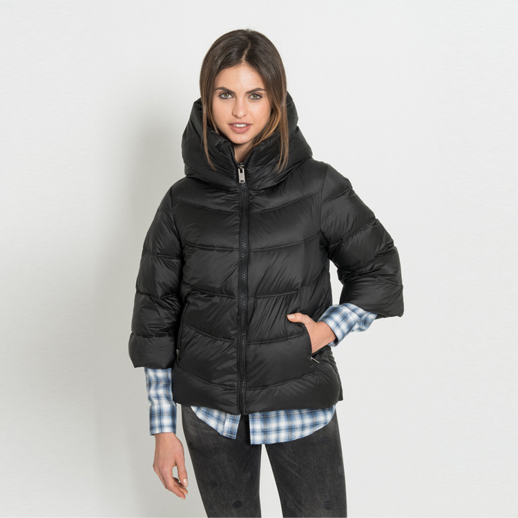 【Silvian Heach】七分袖羽絨連帽外套