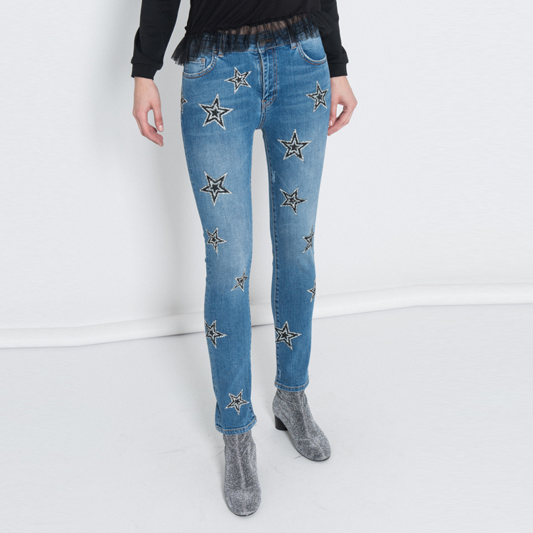 【Silvian Heach】星星牛仔褲