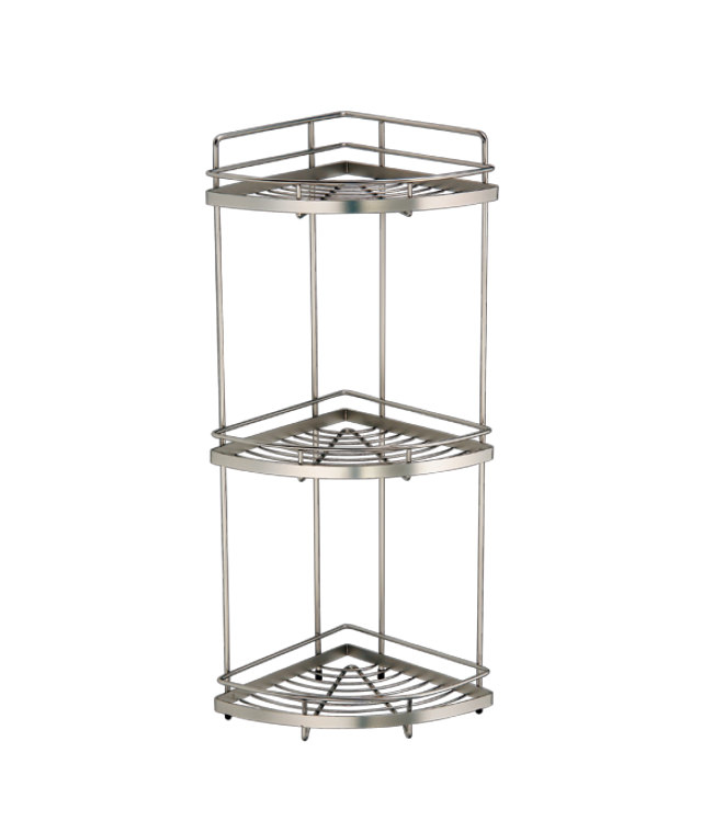 凱薩 三層轉角架(珍珠鎳) ST811