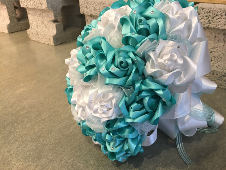 經典水晶緞帶捧花_現貨/可客製