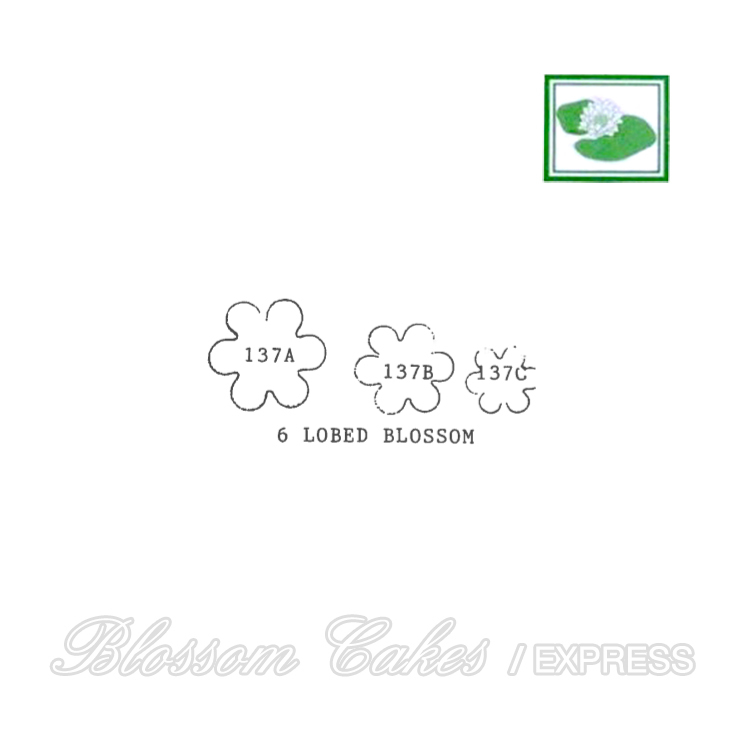 Framar Cutters - 137S Six Lobed Blossom Cutter Set - S