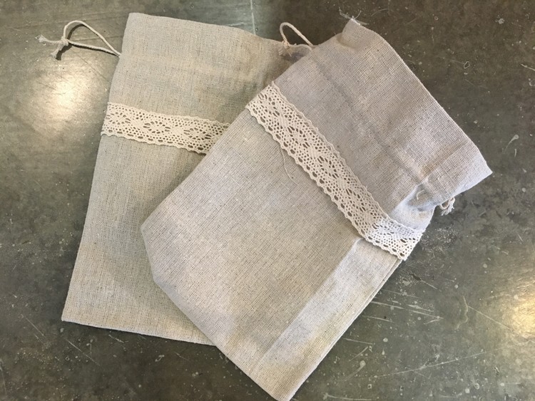 棉麻束口袋/雜貨風