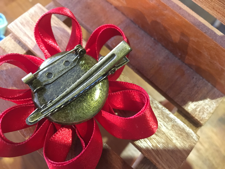 大理花 胸針髮夾