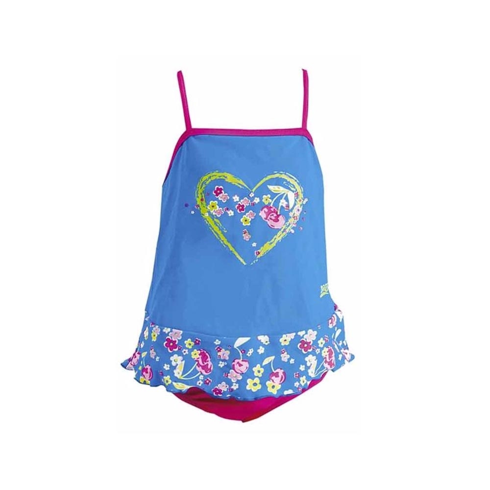 ZOGGS 幼童《愛心花》連身裙泳衣
