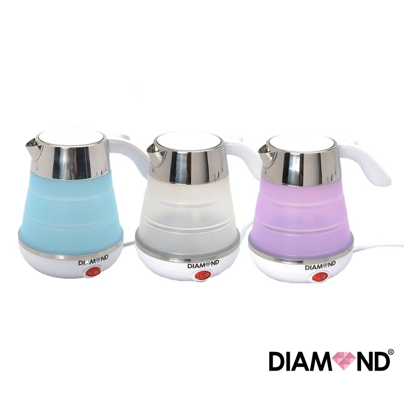 周未狂減 Diamond 旅行摺疊水煲 600ml (藍色/紫色/白色/粉紅)