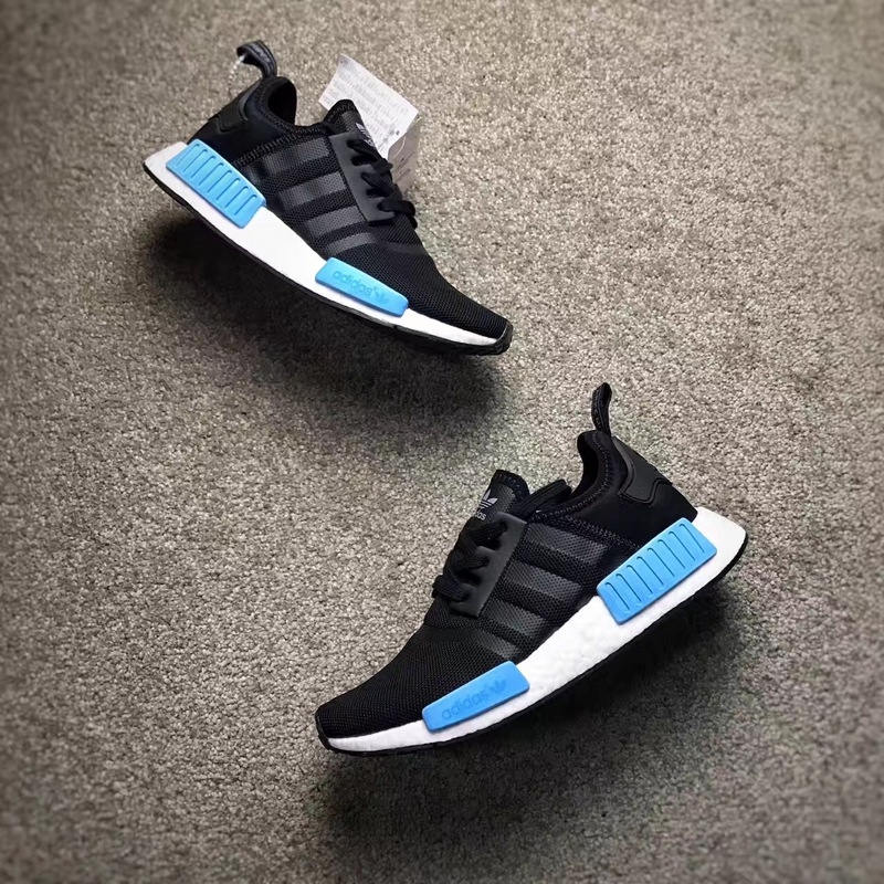 Adidas nmds clearance black and blue