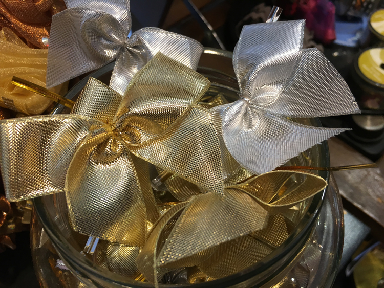 手工金銀蝴蝶結/25mm