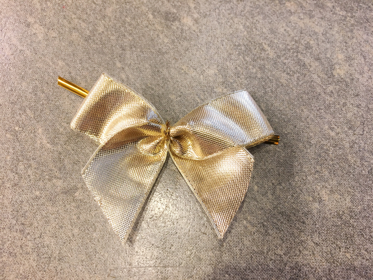 手工金銀蝴蝶結/25mm