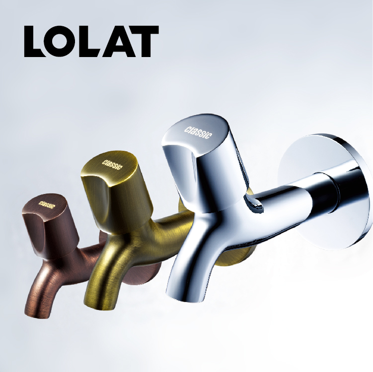 LOLAT簡約長栓水龍頭-霧黑C1002MBK